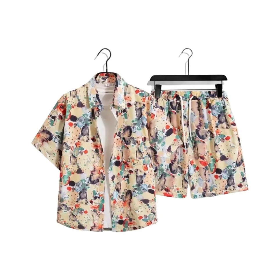 MEIKE Комплект рубашек Унисекс Желтый Кокосовый Зеленый