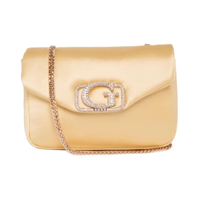 GUESS Сумка через плечо среднего размера женская золотого цвета