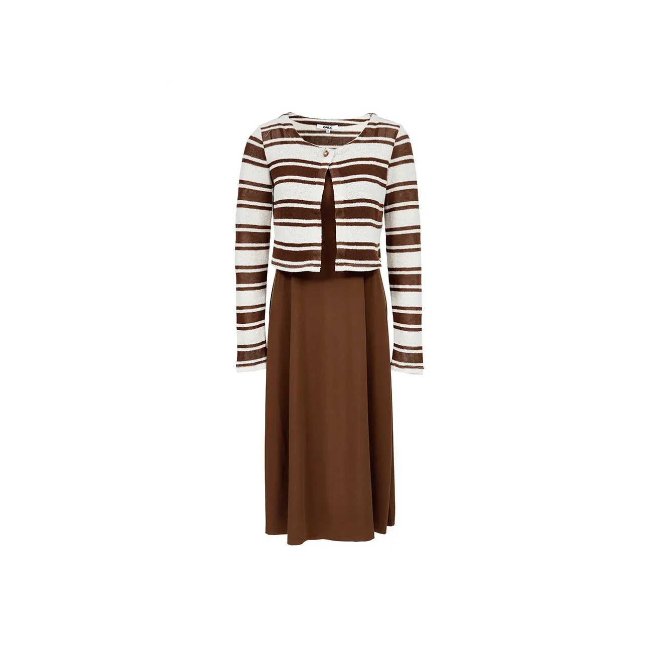 ONLY Two Piece Skirt Sets Women's E10 Dark Vibrant Brown