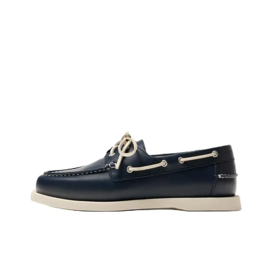 ZARA Boat Shoes Men's Blue
