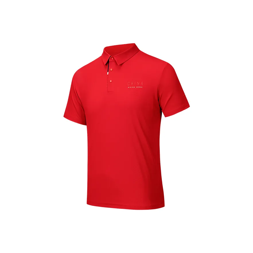 ANTA Variety Тренировки Коллекция Поло Мужской Классический Красный