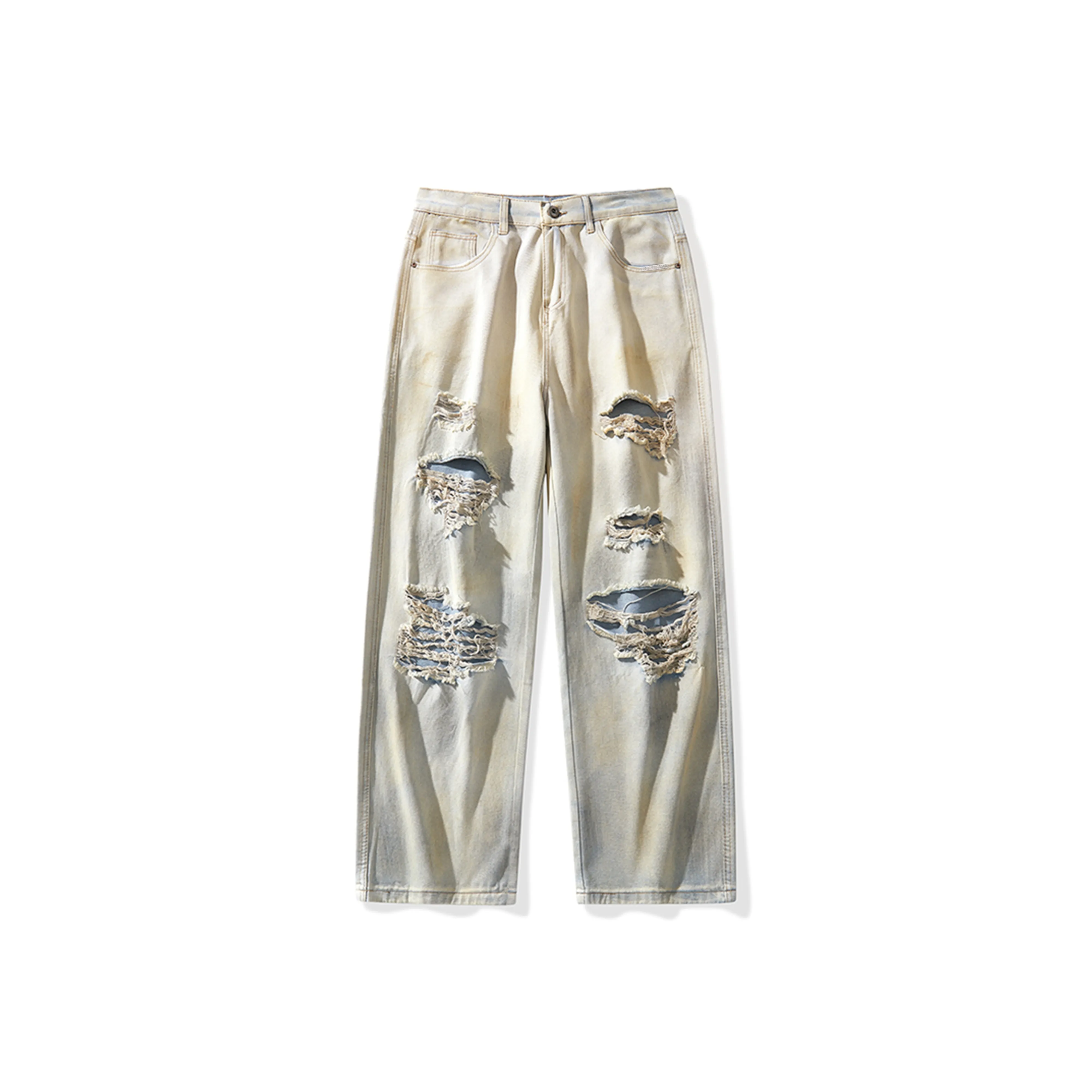 jeans Raka affusolati slim Nero jeans Raka Unisex Yellow