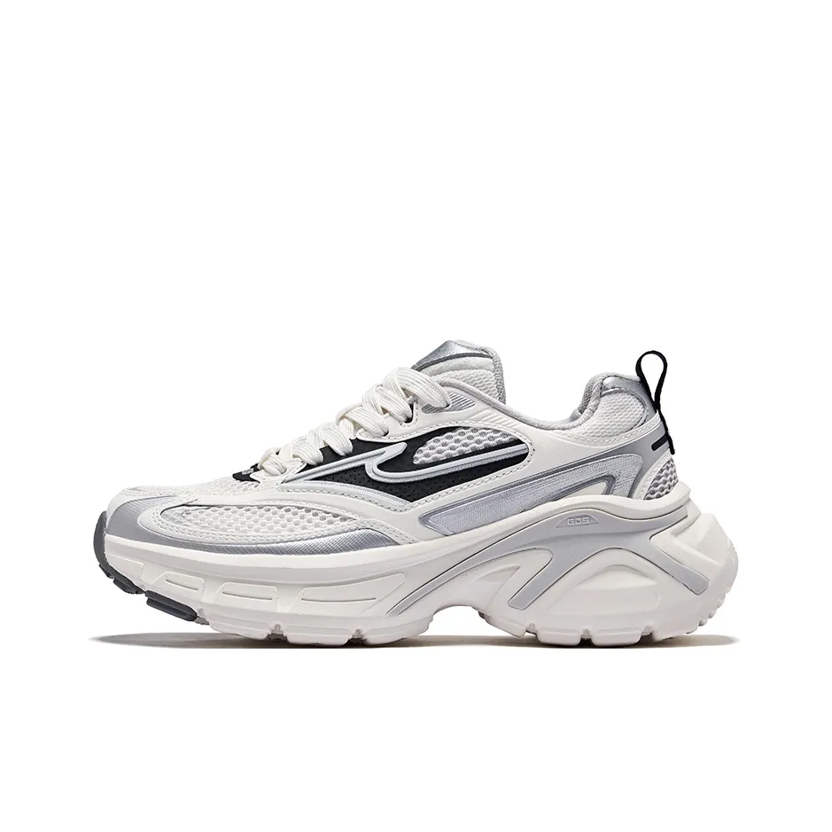 Erke Fortune Feather 2 Low Top Micro Crystal White Women's