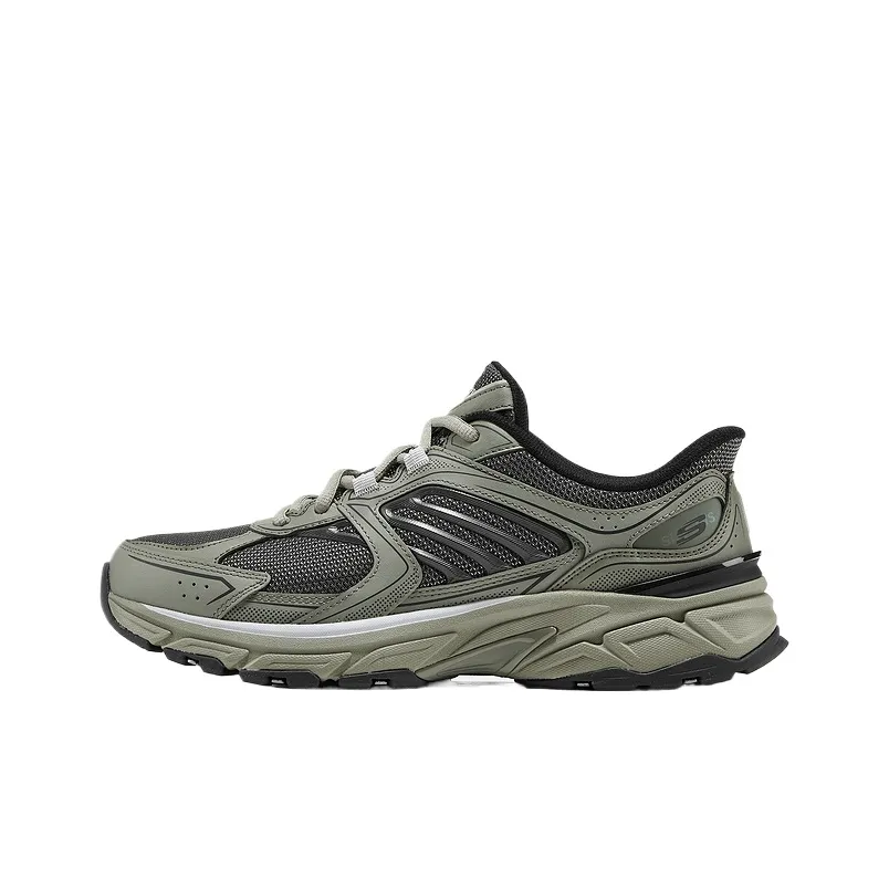 Skechers SPORT MENS Low Top Chunky Sneakers Men's Olive Green
