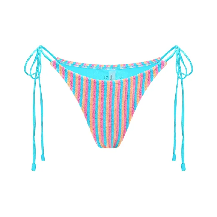 YUKARI SWIM Swimming Shorts Women's Pink Blue Orange Stripes