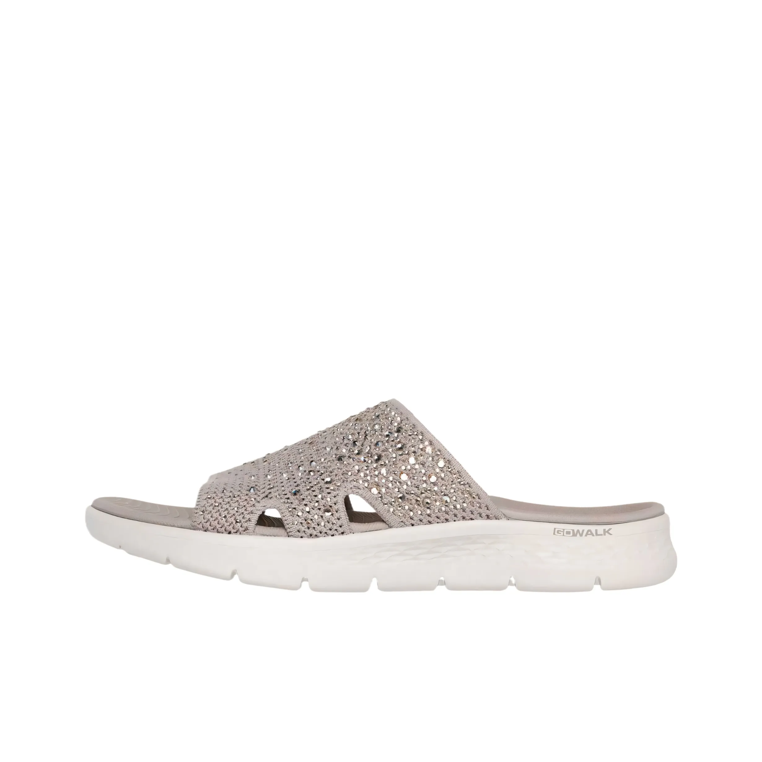 Skechers Go Walk Fle Slide Slippers Women's Taupe