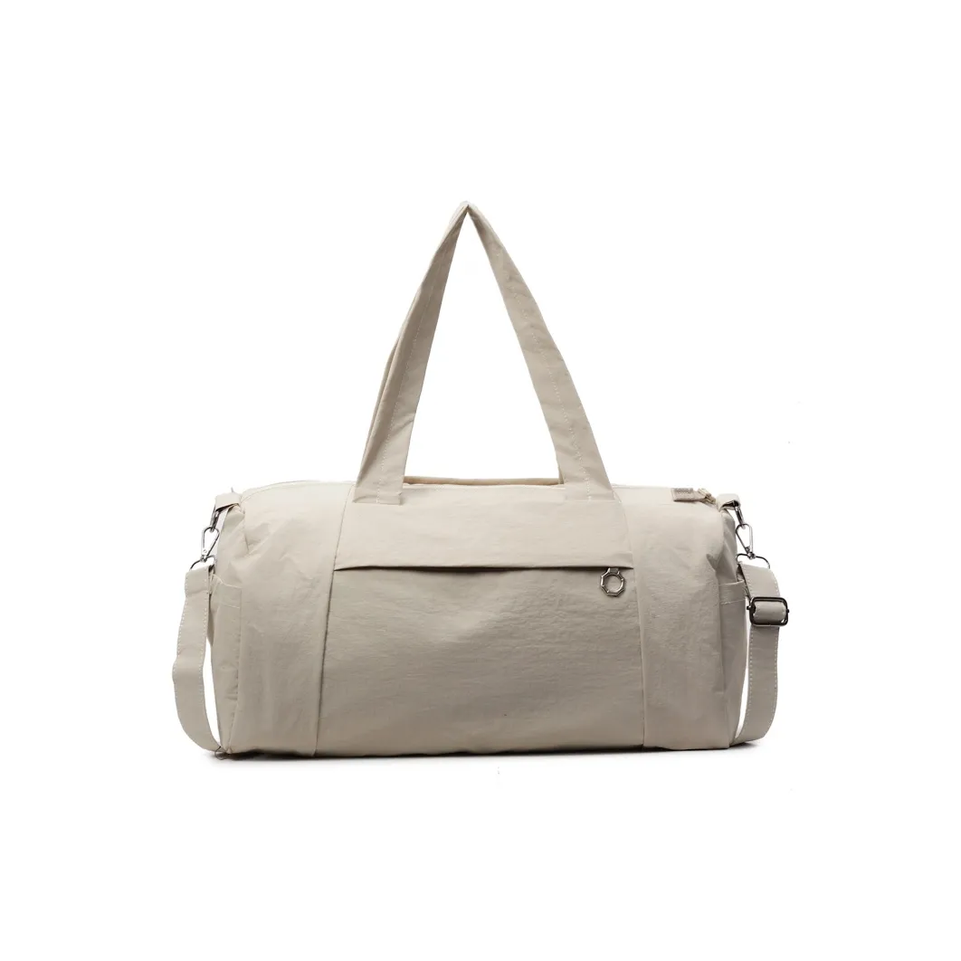 Kewuku Нейлоновая спортивная сумка большой унисекс экрю розовый черный хаки светло-синий