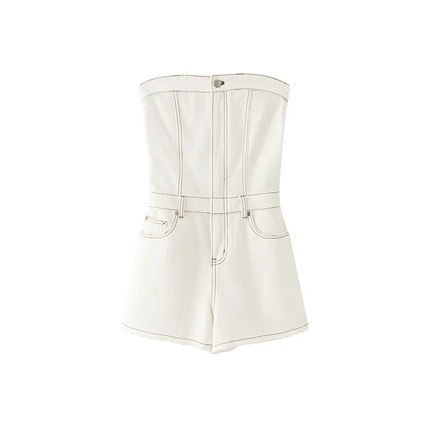 CHUU Denim Shorts Women's Washed White