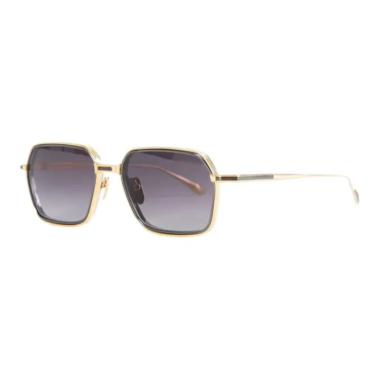 JACQUES MARIE MAGE Titanium Irregular Shape Sunglasses Women's Gold