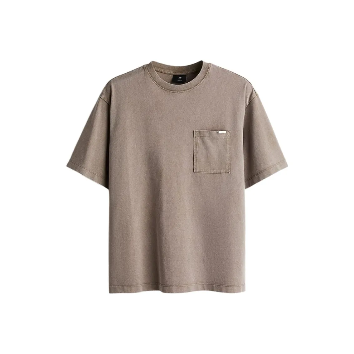 H&M T Shirts Men's Dark Beige