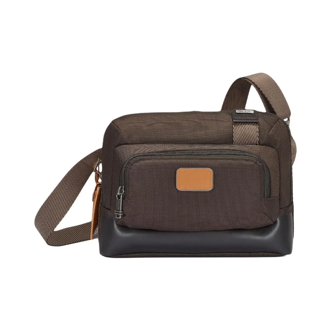 TUMI Баллистический Нейлон Сумка через плечо Мужская Темно-Коричневая