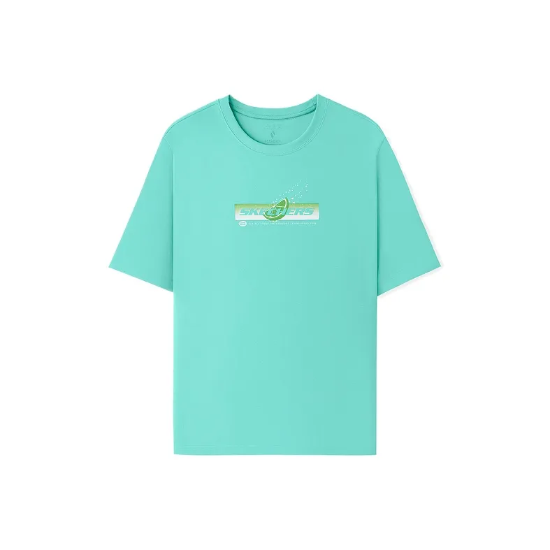 Skechers T Shirt Unisex Pink Green 000U