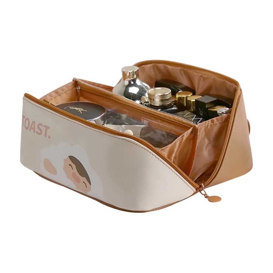 BANZHENI Милый Оболочка Косметичка для макияжа Путешествие Большая емкость Ручная переноска Портативный Отделение Мешок для хранения Дорожные косметички