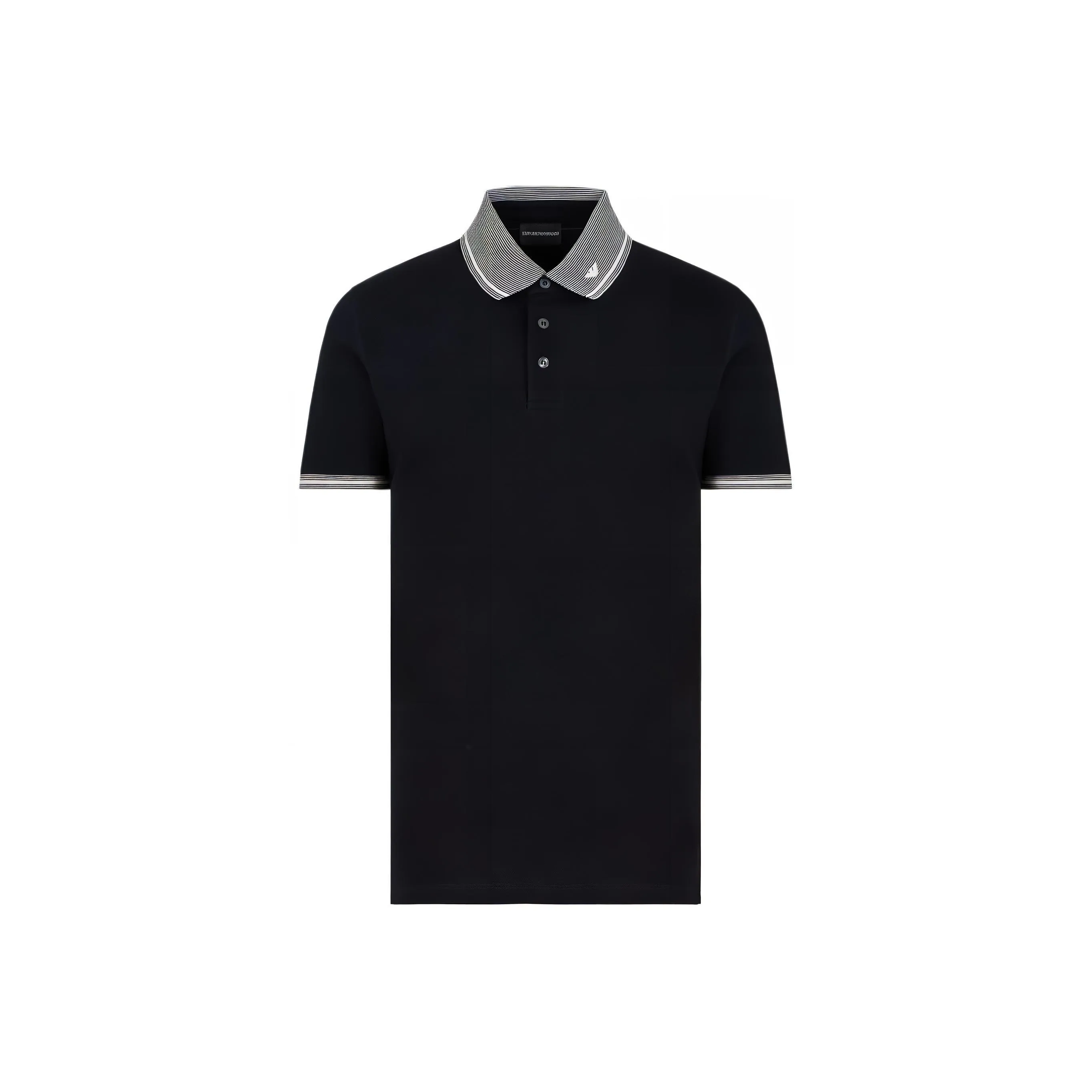 EMPORIO ARMANI Piqué Polo Shirt With Piped Collar
