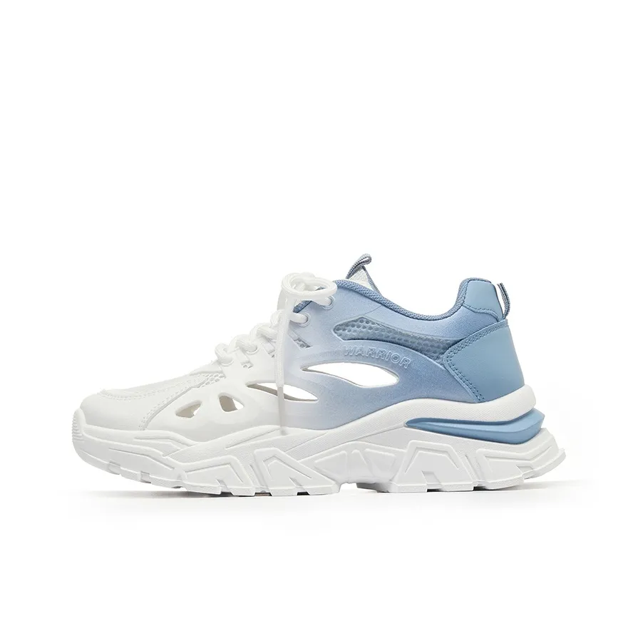 Warrior Аbrasion Resistant Breathable Lightweight Casual Shoes Unisex White Blue