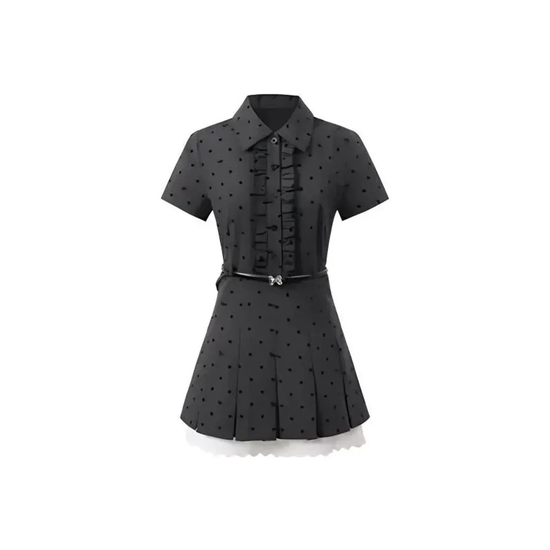 GUOZHEN Short Sleeved Dress Women's