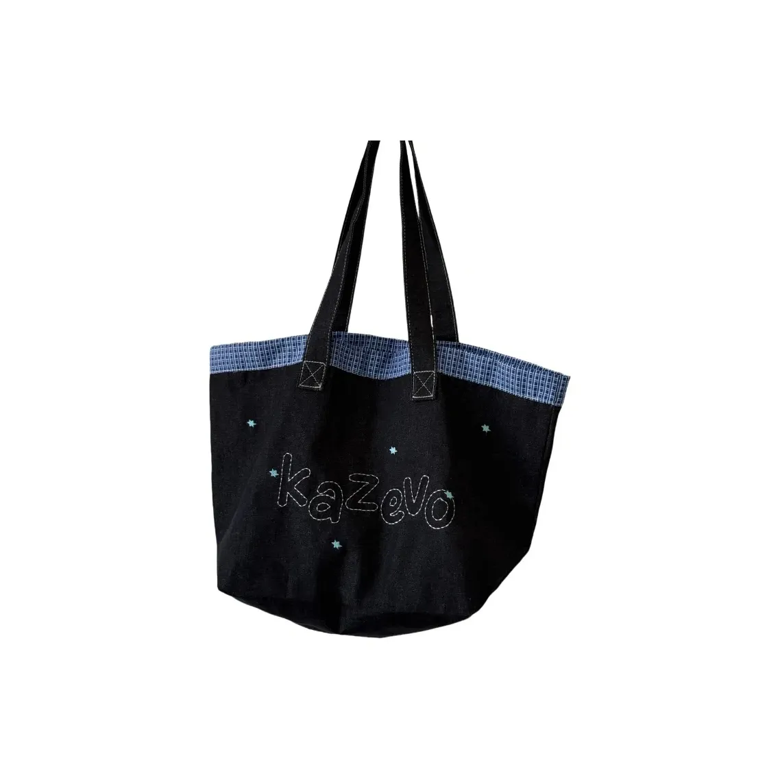 Путешествие Denim Tote Bag Shopping Bag Shoulder Bag Unisex Denim Blue
