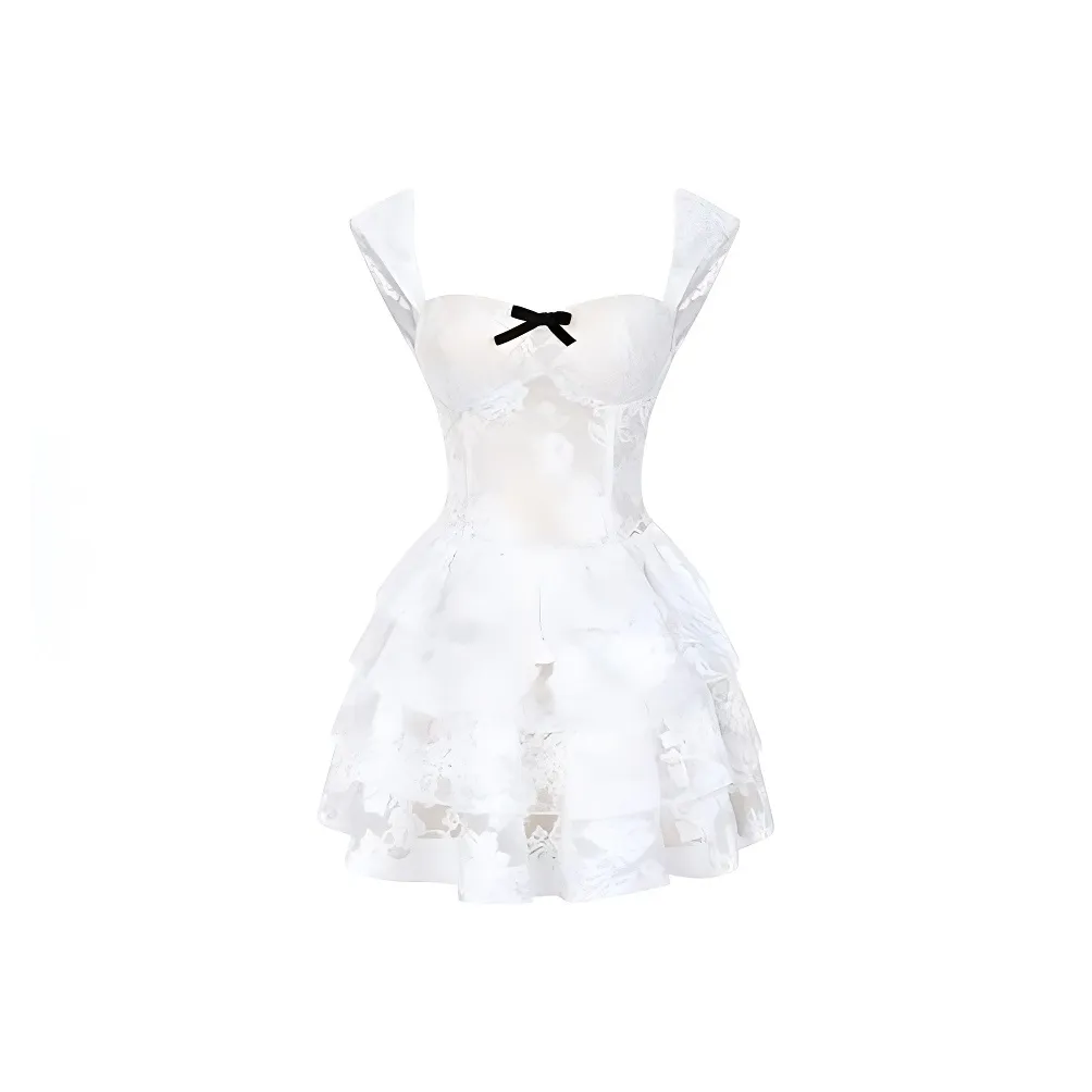 ACJL Сладкий Горячая девушка Принцесса Ярусная юбка с подкладкой Женские