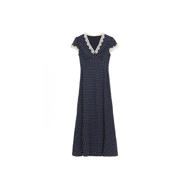 GUOZHEN Short Sleeved Dress Women's