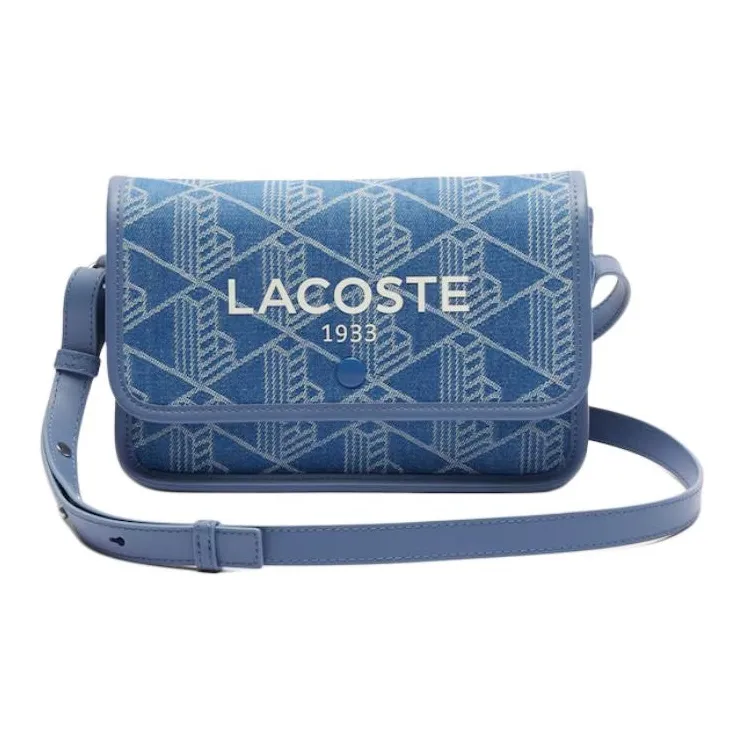 Сумка через плечо из смешанного материала LACOSTE Collaboration женская синяя