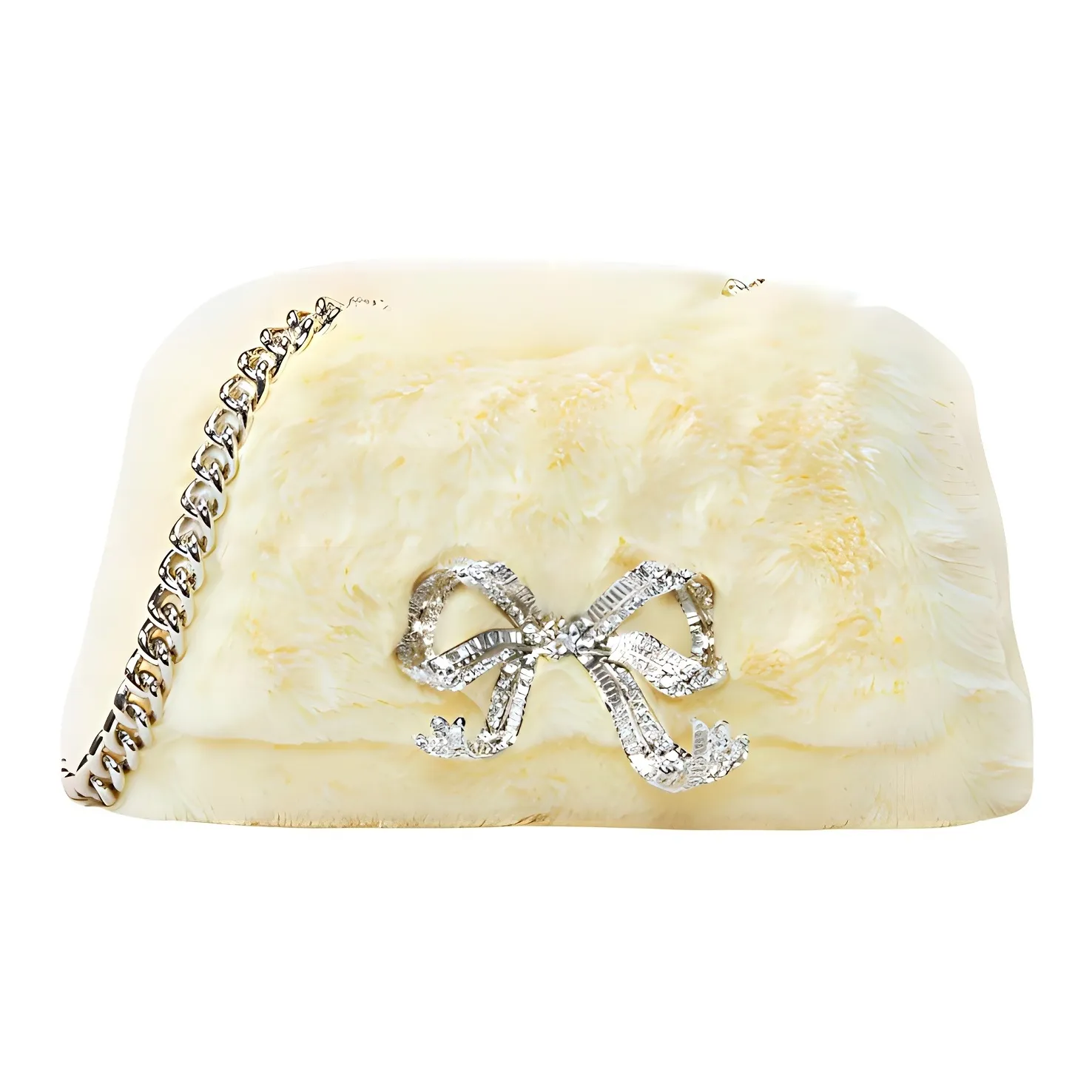 Self Портрет Полиэстер Сумка через плечо Сумка на плечо Мини Женская Кремовый Желтый