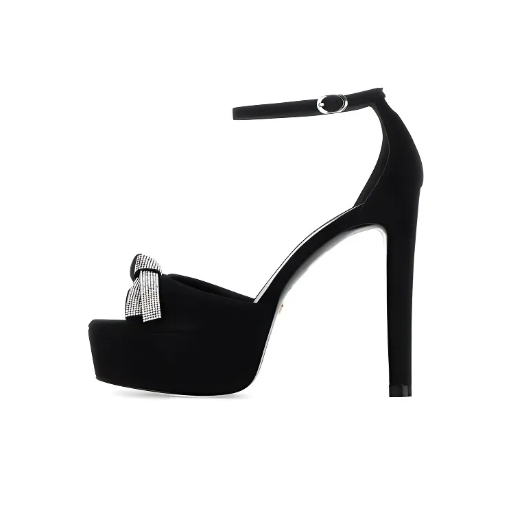 stuart weitzman Discoplatform 130mm Bow-detail Sandals