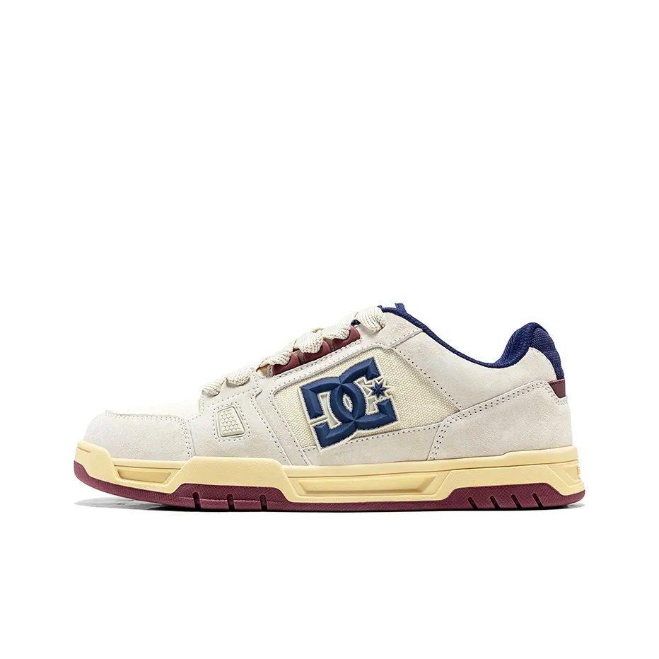 DC Shoes ASTRA PRO Wear resistant, Non slip And Breathable Low Top Skateboard Shoes Men's Nautical Beige Blue