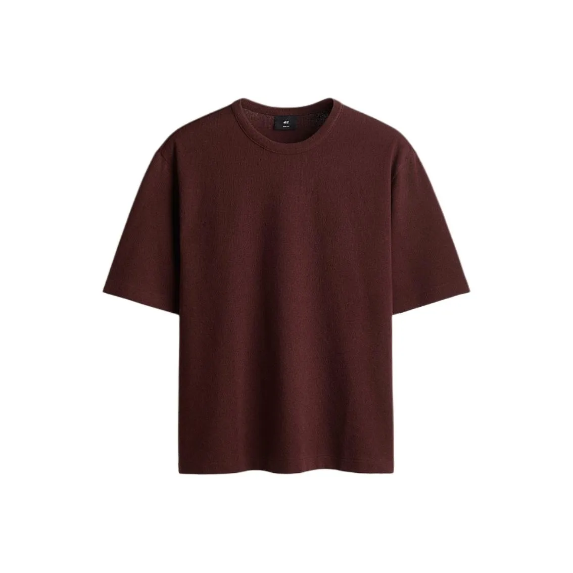 H&M T Shirts Men's Burgundy
