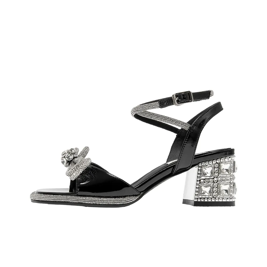 SHOESZOOO One Ремешок Сандалии 6 см Женские Хепберн Черный