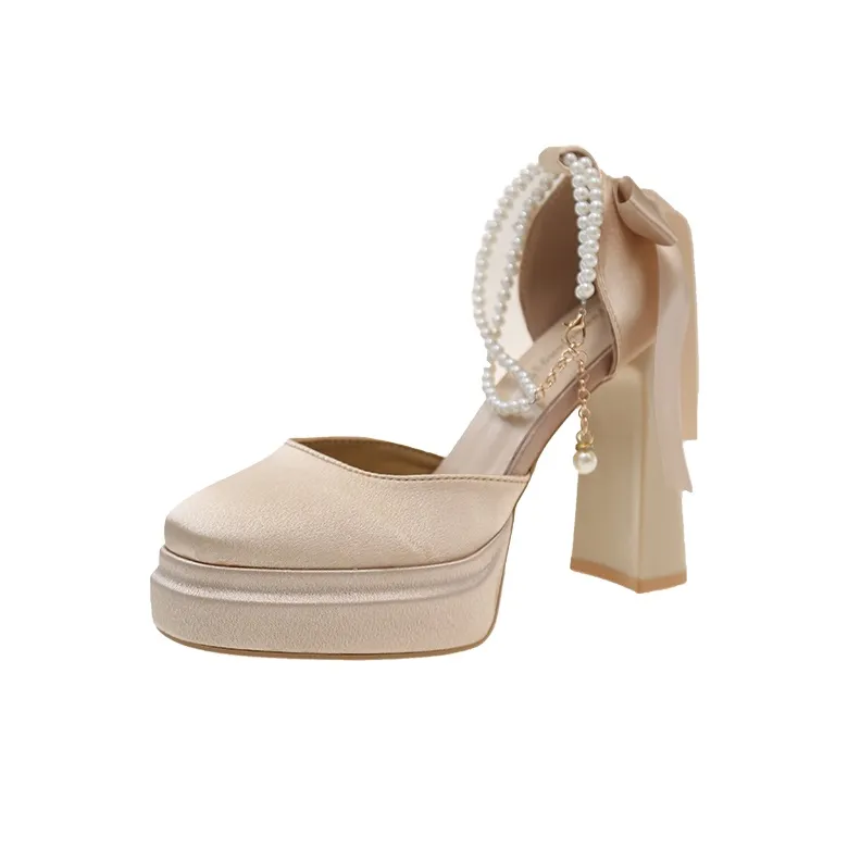 Dawei's House Грубый каблук Высокие каблуки Женские Набор в подарочной коробке