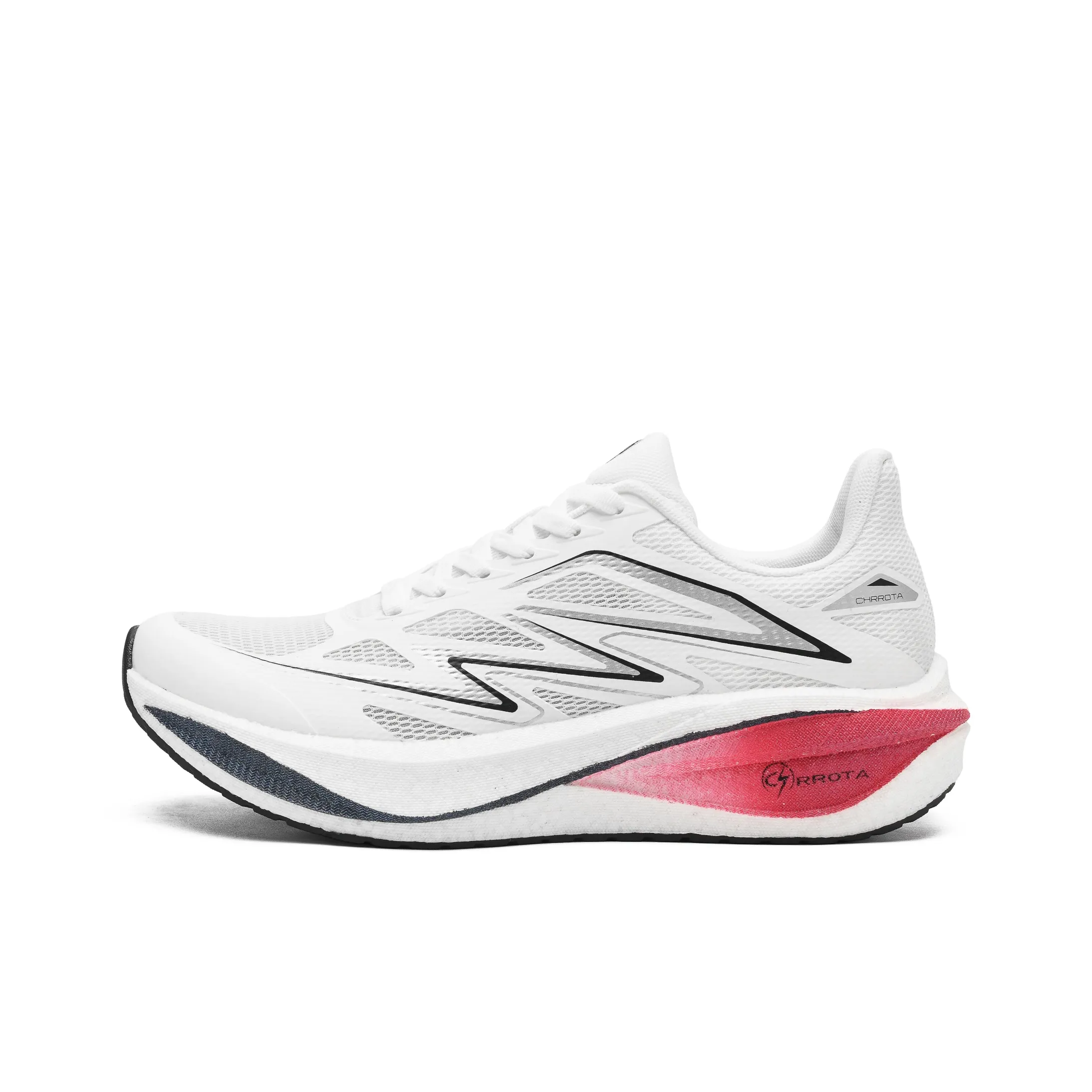 CHRROTA Низкий топ Беговые кроссовки Унисекс Серебряный Красный Вспышка