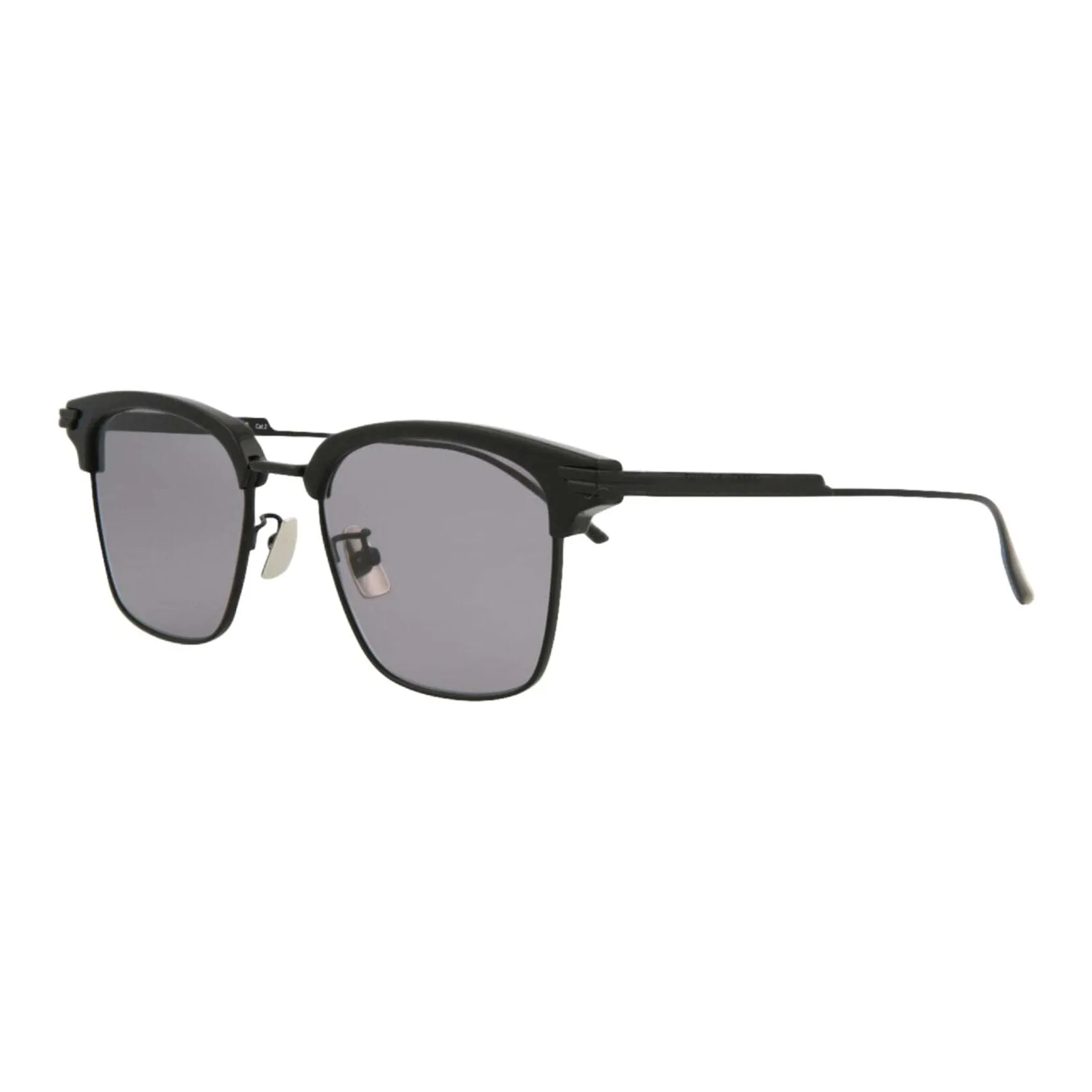 Bottega Veneta Acetate Browline Sunglasses Men's Black