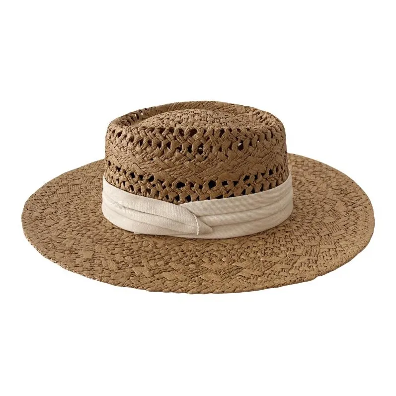 BOOLFEN Шляпы ведра из соломенной плетени Женские