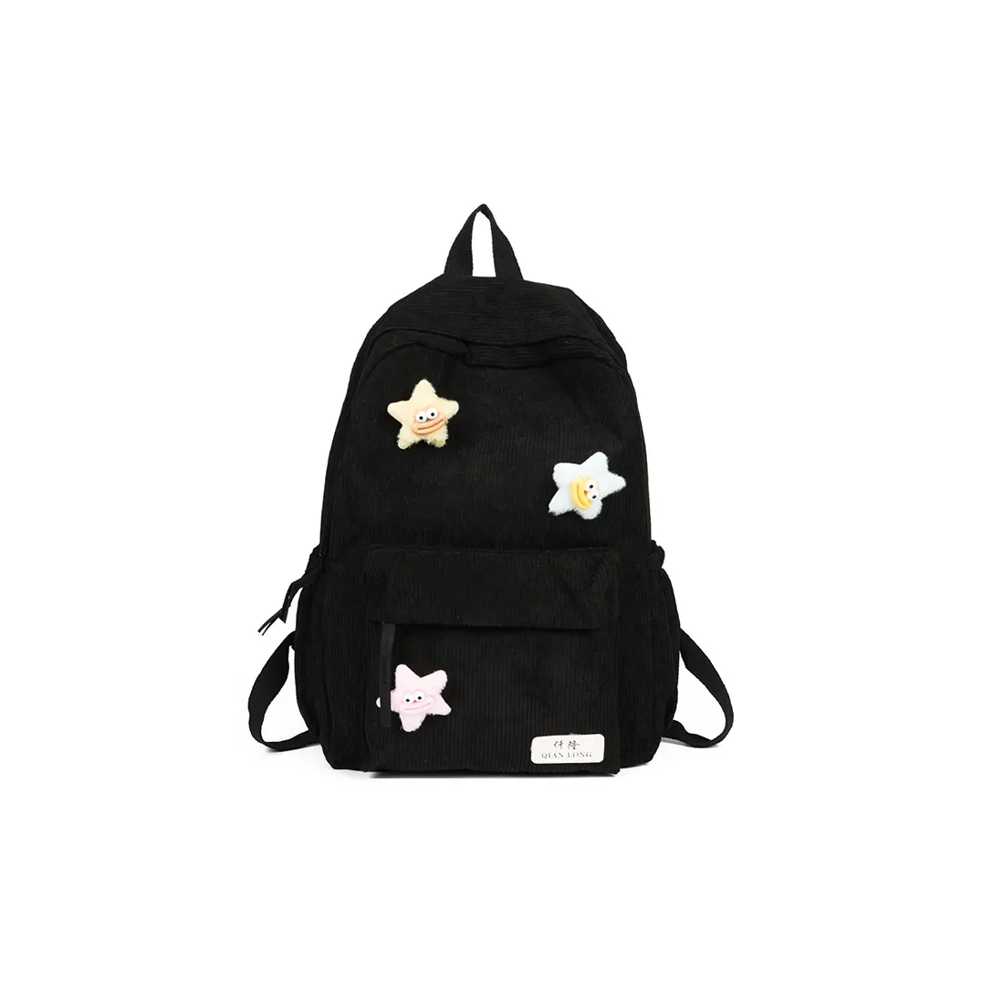Travel Corduroy Backpack Regular Unisex Multicolor