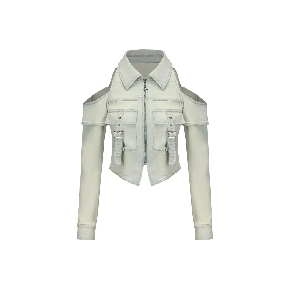 GIMING Модный Деним Куртка Женская