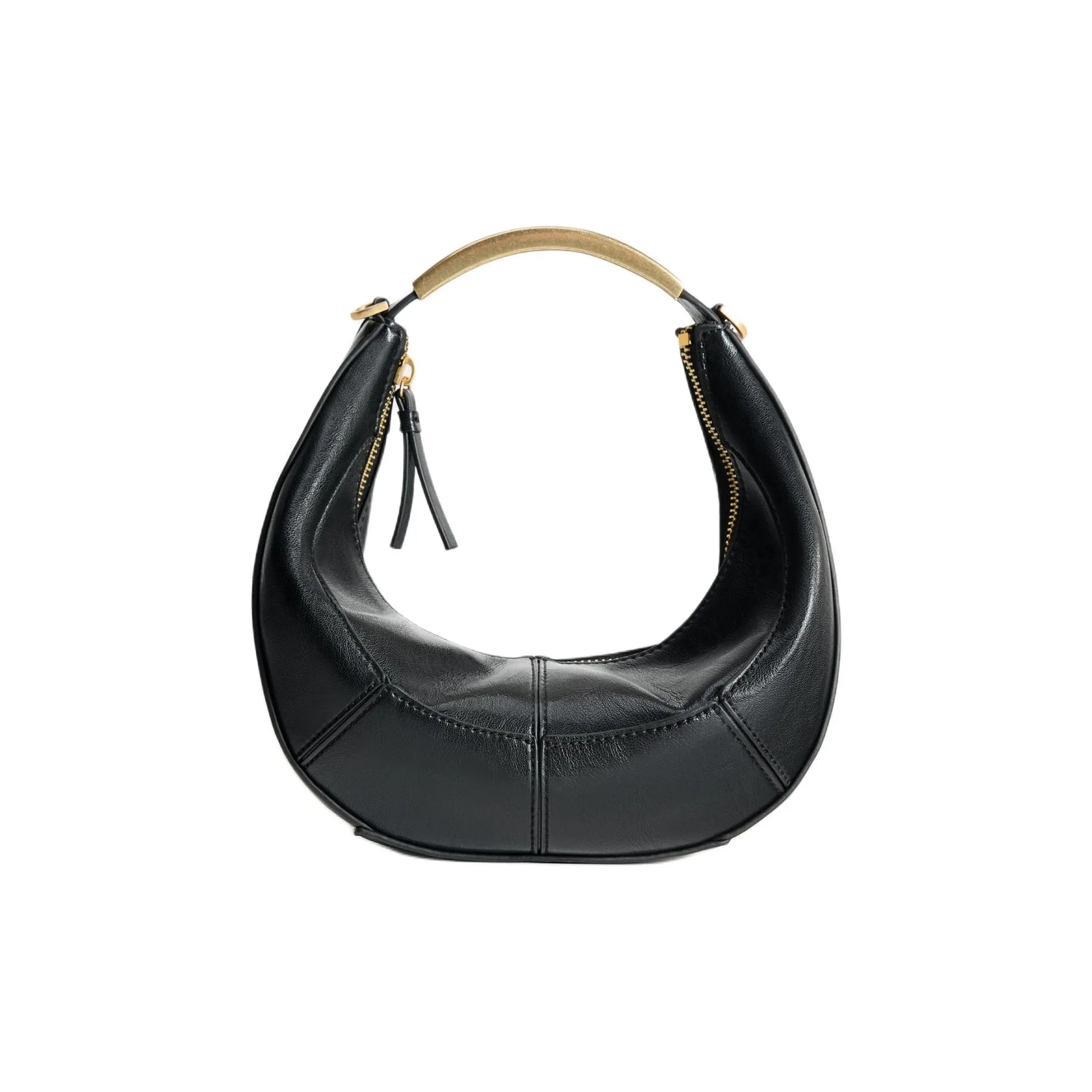 ZARA Полиуретан Сумка Женская Черная