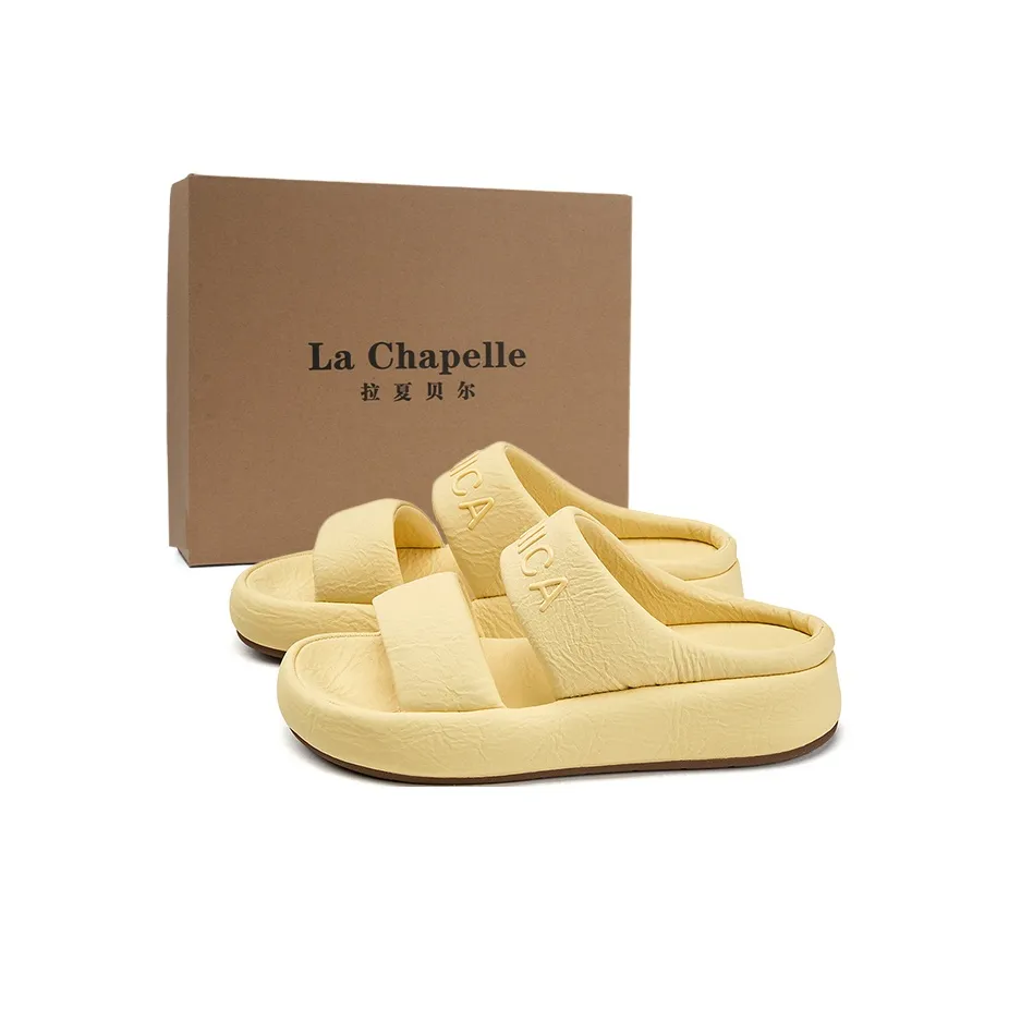 La Chapelle Быстросохнущий Противоскользящий Тихий Слипоны Женские Желтый