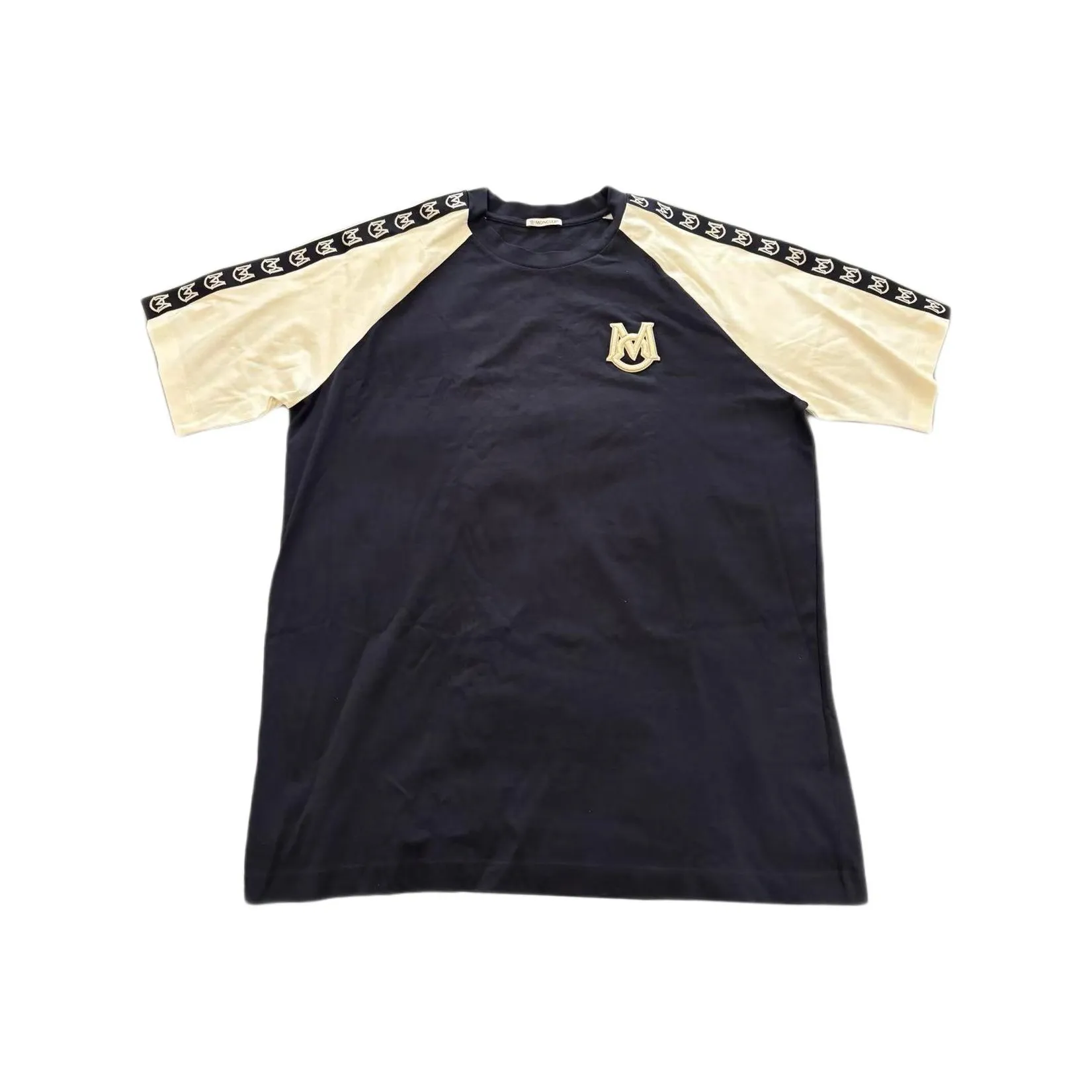 MONCLER Темно-синие мужские футболки T