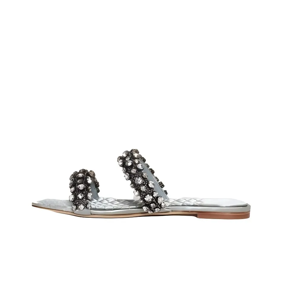 TORY BURCH Slip Resistant Slide Slippers Women's Blue