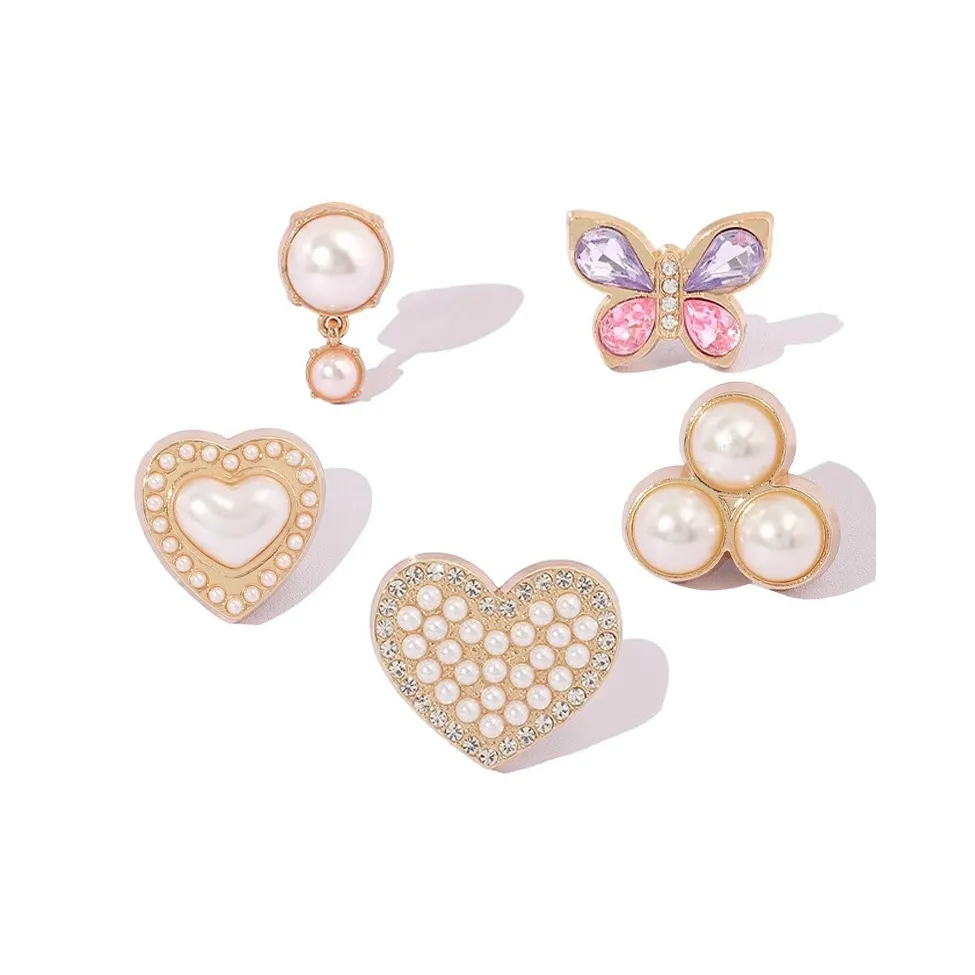 YOUWEI Металл CHANEL Inspired Модный Кремовый Облако Аксессуары для обуви Унисекс