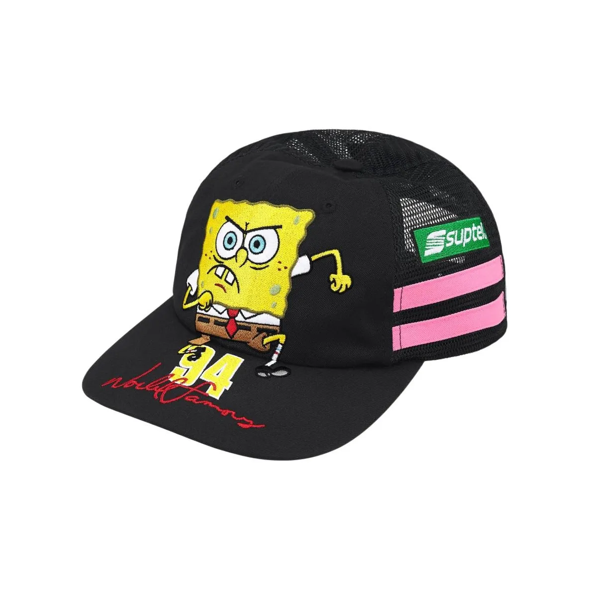 Supreme X SPONGEBOB SQUAREPANTS Хлопковые кепки унисекс Черный Морской синий
