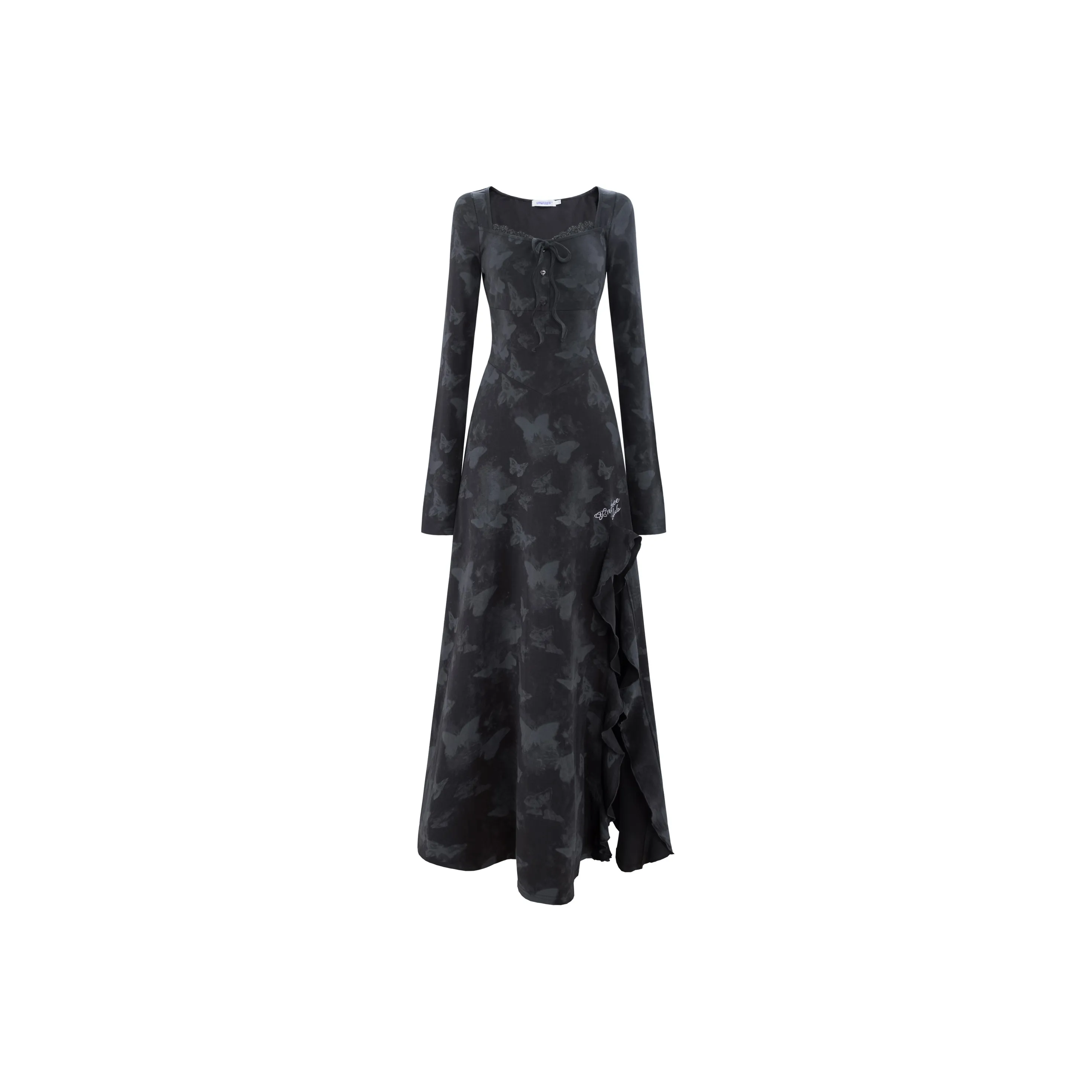 UNIFREE Длинное платье с длинными рукавами женское