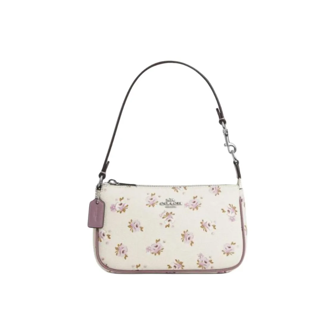 COACH Покрытый холст Маленькая сумка для женщин с мелом