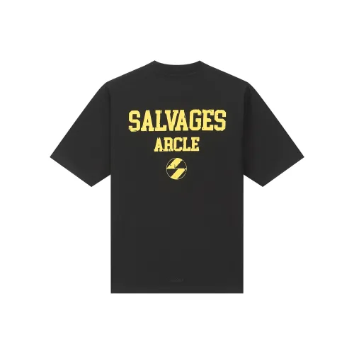 THE SALVAGES FASHION CLUB Черная унисекс футболка
