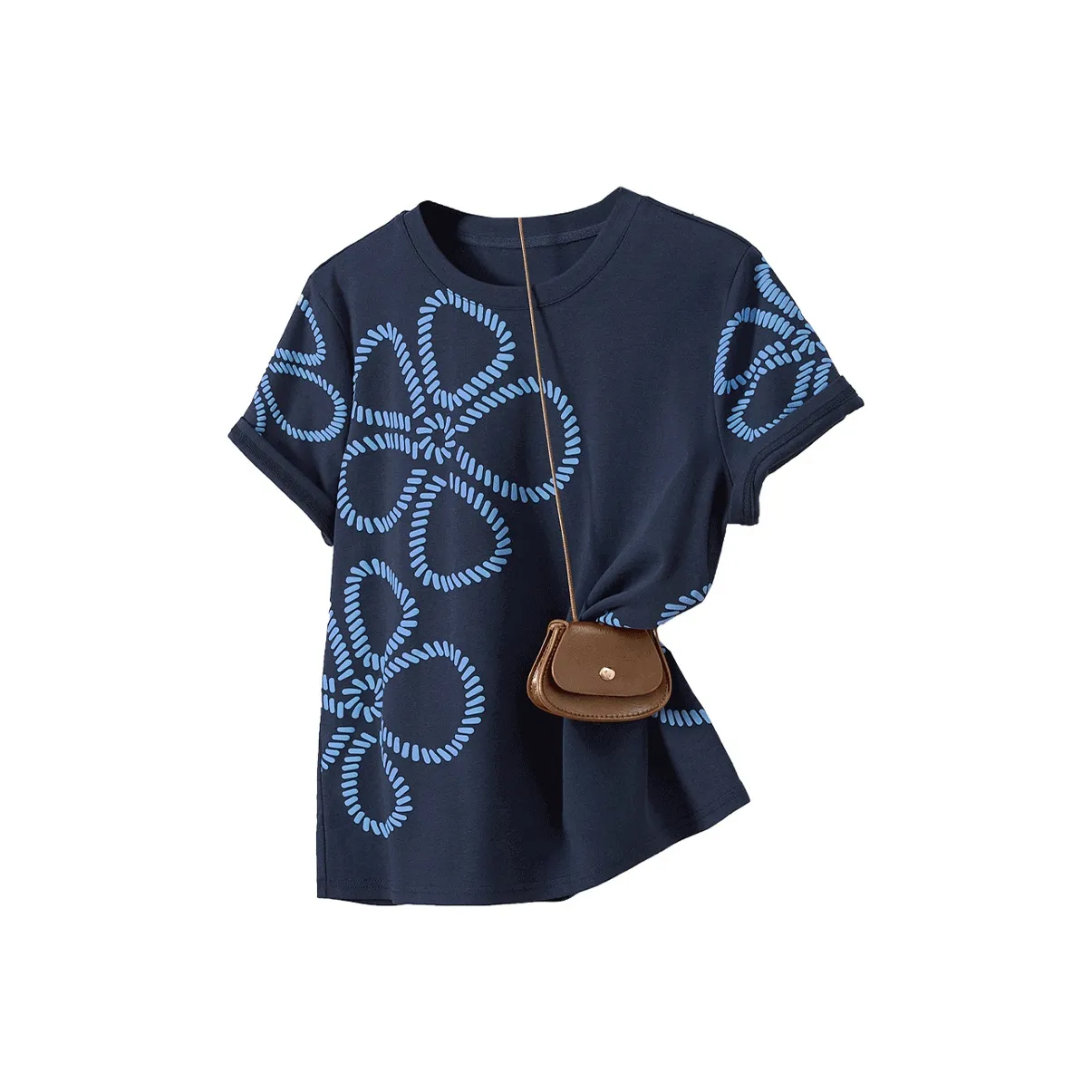 TOUCH Темно-синие Женские футболки