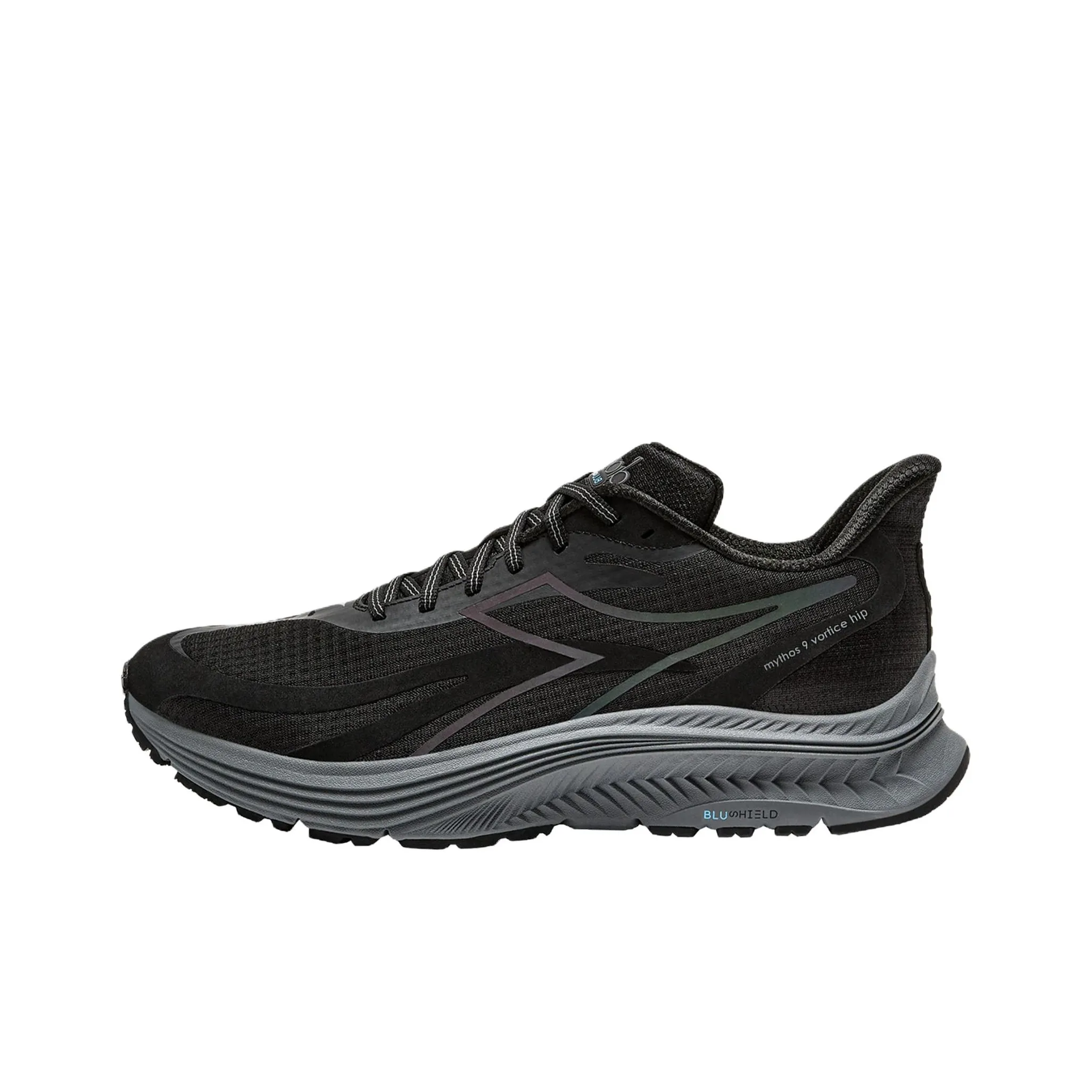 Diadora Anti Slip Wear Resistant Low Top Running Shoes Men's Black