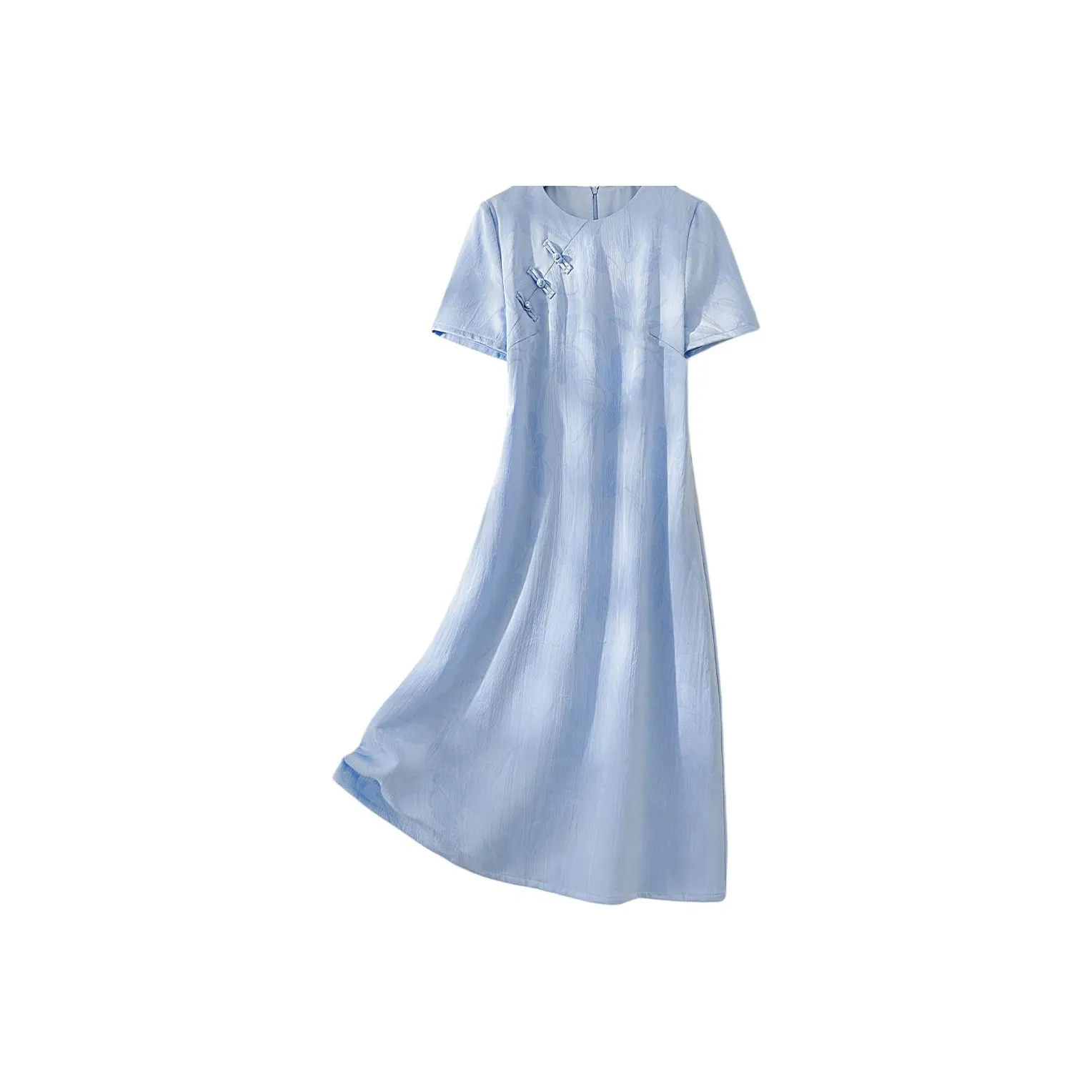 IHIMI Короткий рукав Платье Женское Морской синий