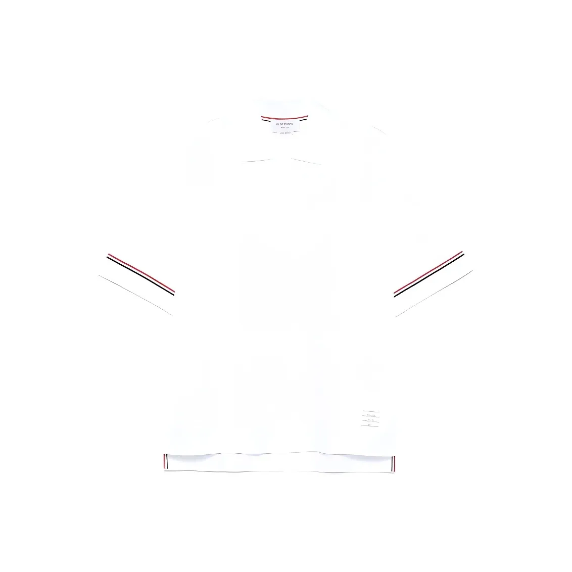 THOM BROWNE RWB Striped Short Sleeved Polo Shirt