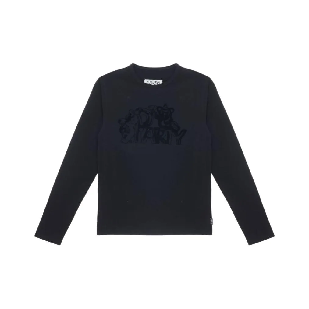 MM6 Maison Margiela совместная брендированная рубашка T Мужская Черная