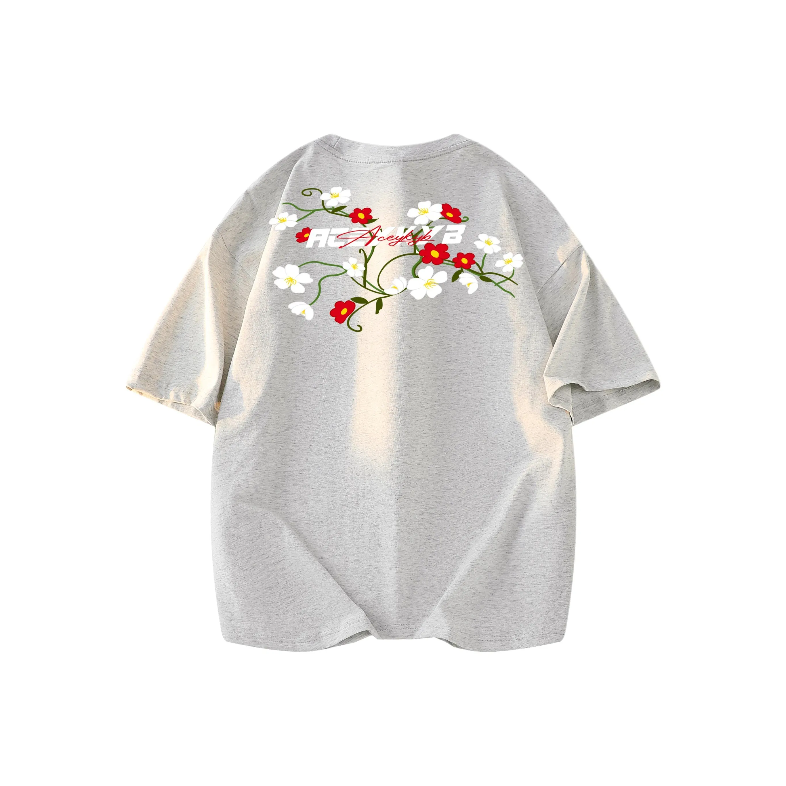 YK&YB Бело-серая унисекс футболка